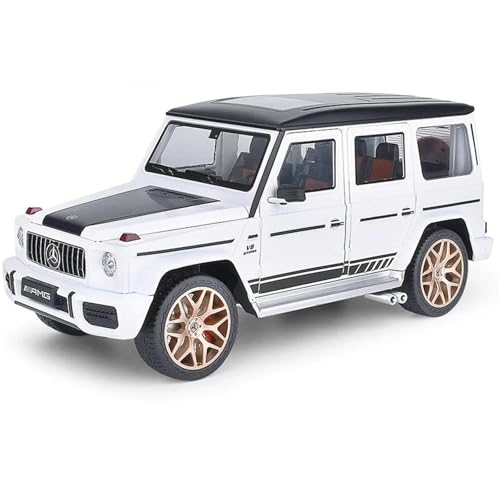 Druckgussfahrzeuge Motorfahrzeuge 1:18 Simulationsautomodell Aus Zinkdruckguss, Geeignet for Sammlung Und Ausstellung for Benz AMG G63 SUV Fertiges Modellauto(White) von PIPJLCGE