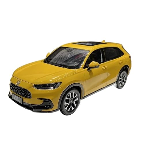 PIPJLCGE Druckgussfahrzeuge Motorfahrzeuge 1:18 Simulationsautomodell Aus Zinkdruckgusslegierung, Geeignet for Die Sammlungsanzeige for Honda ZR-V Zrv Fertiges Modellauto(Yellow) von PIPJLCGE