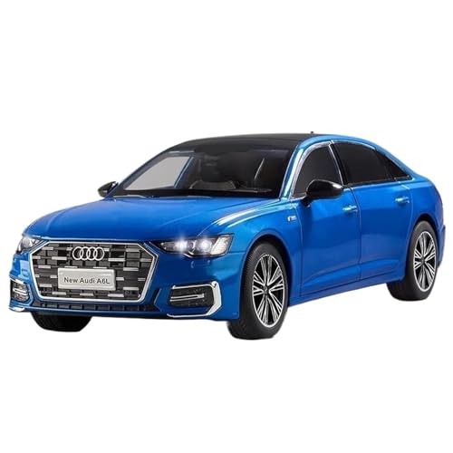 Druckgussfahrzeuge Motorfahrzeuge 1:18 Simulationsautomodell Aus Zinkdruckgusslegierung, Geeignet for Sammlung Und Ausstellung for Audi A6 L Fertiges Modellauto(Blue) von PIPJLCGE