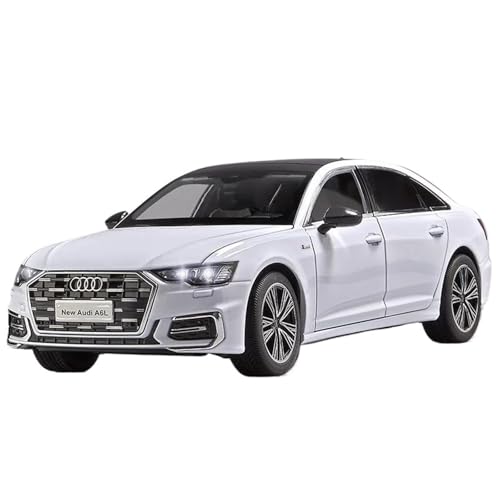 Druckgussfahrzeuge Motorfahrzeuge 1:18 Simulationsautomodell Aus Zinkdruckgusslegierung, Geeignet for Sammlung Und Ausstellung for Audi A6 L Fertiges Modellauto(White) von PIPJLCGE