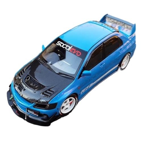 Druckgussfahrzeuge Motorfahrzeuge 1:18 Simulationsmaßstabsgetreues Automodell Aus Zinkdruckguss, Geeignet for Die Sammlung Von Mitsubishi Evo 9 Lancer JDM Fertiges Modellauto von PIPJLCGE