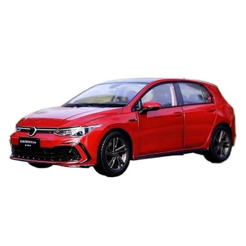 Druckgussfahrzeuge Motorfahrzeuge 1:18 Simulierte Automodelldekorationen Aus Zinkdruckguss, Geeignet for Die Souvenirsammlung for Golf R-Line 8 Fertiges Modellauto(Red) von PIPJLCGE