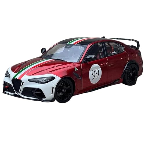 Druckgussfahrzeuge Motorfahrzeuge 1:18 for Alfa Romeo Giulia GTA M Juliet Miniaturmaßstab Zinklegierung Automodell Geeignet for Sammlung Fertiges Modellauto(Red) von PIPJLCGE