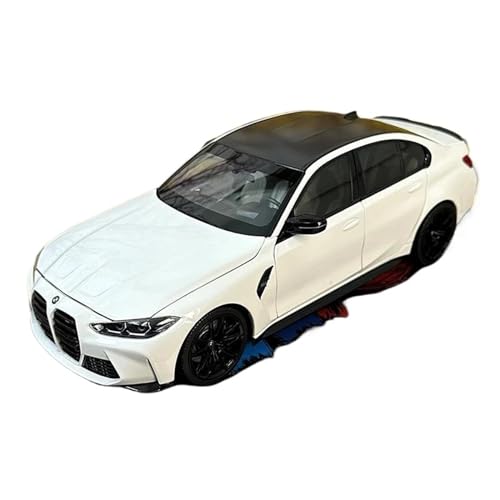 Druckgussfahrzeuge Motorfahrzeuge 1:18 for BMW M3 G80 2020 Legierung Auto Modell Diecast Metall Fahrzeuge Modell Ornamente Spielbeständig Fertiges Modellauto (Size : White) von PIPJLCGE