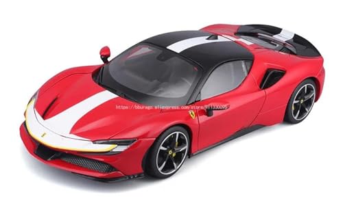 Druckgussfahrzeuge Motorfahrzeuge 1:18 for Ferrari SF90 Druckguss Legierung Auto Modell Reibung Power Metall Modell Auto Erwachsene Geschenk Sammlung Display Fertiges Modellauto von PIPJLCGE