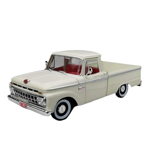 Druckgussfahrzeuge Motorfahrzeuge 1:18 for Ford F100 Pickup-Auto, Druckguss-Zinklegierungs-Automodell, Geeignet for Sammlung Und Ausstellung Fertiges Modellauto(White) von PIPJLCGE