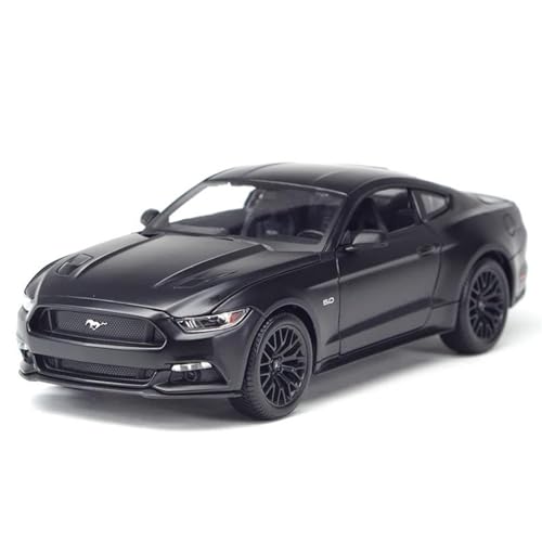 Druckgussfahrzeuge Motorfahrzeuge 1:18 for Ford Mustang Sportwagen Legierung Auto Modell Reibung Power Metall Modell Auto Erwachsene Geschenk Sammlung Display Fertiges Modellauto(Size:Black) von PIPJLCGE