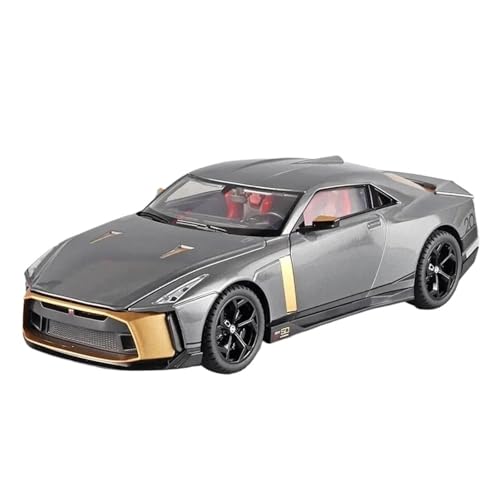 Druckgussfahrzeuge Motorfahrzeuge 1:18 for Nissan GTR50, Miniatur-Modellauto, Statische Legierung, Druckguss, Ornamente, Display-Dekorationen Fertiges Modellauto(Chrome) von PIPJLCGE