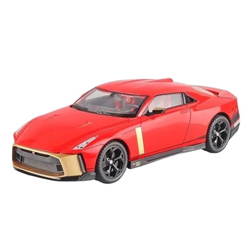 Druckgussfahrzeuge Motorfahrzeuge 1:18 for Nissan GTR50, Miniatur-Modellauto, Statische Legierung, Druckguss, Ornamente, Display-Dekorationen Fertiges Modellauto(Red) von PIPJLCGE