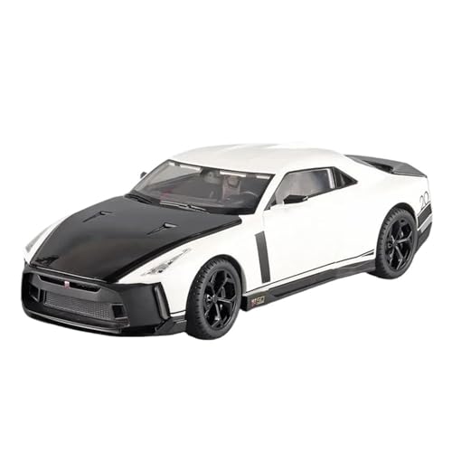 Druckgussfahrzeuge Motorfahrzeuge 1:18 for Nissan GTR50, Miniatur-Modellauto, Statische Legierung, Druckguss, Ornamente, Display-Dekorationen Fertiges Modellauto(White) von PIPJLCGE