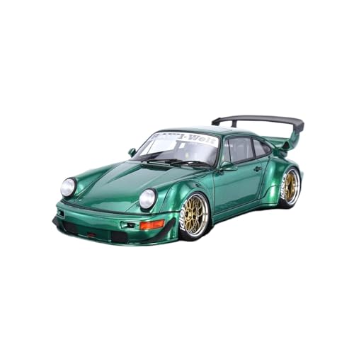 Druckgussfahrzeuge Motorfahrzeuge 1:18 for Porsche 964 RWB Automodell Aus Zinklegierung Im Druckgussmaßstab, Geeignet for Sammlung Und Ausstellung Fertiges Modellauto(Green) von PIPJLCGE