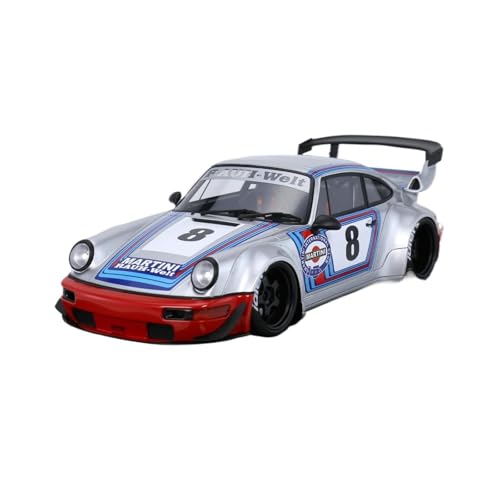 PIPJLCGE Druckgussfahrzeuge Motorfahrzeuge 1:18 for Porsche 964 RWB Automodell Aus Zinklegierung Im Druckgussmaßstab, Geeignet for Sammlung Und Ausstellung Fertiges Modellauto(White) von PIPJLCGE