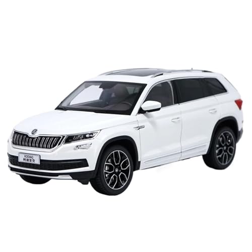 Druckgussfahrzeuge Motorfahrzeuge 1:18 for Skoda KODIAQ Miniatur-Automodell Aus Druckgusslegierung, Geeignet for Sammlung, Ausstellung, Geschenk Fertiges Modellauto(White) von PIPJLCGE