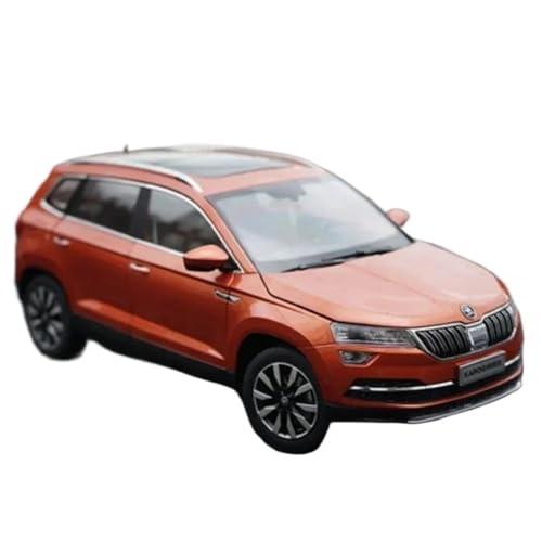 Druckgussfahrzeuge Motorfahrzeuge 1:18 for Skoda Karoq Miniatur-Autodekorationsmodell Aus Zinklegierung, Geeignet for Sammeln Und Ausstellen Fertiges Modellauto(Orange) von PIPJLCGE