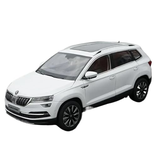 Druckgussfahrzeuge Motorfahrzeuge 1:18 for Skoda Karoq Miniatur-Autodekorationsmodell Aus Zinklegierung, Geeignet for Sammeln Und Ausstellen Fertiges Modellauto(White) von PIPJLCGE