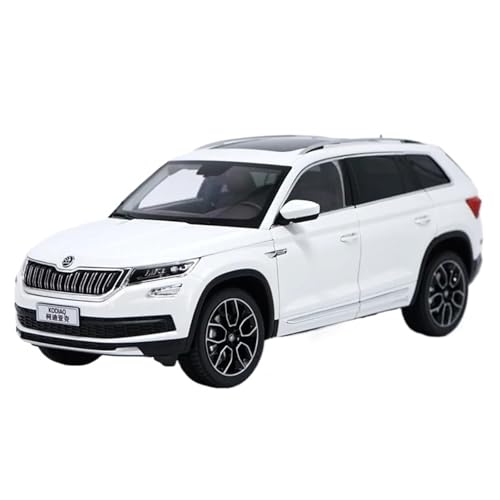 Druckgussfahrzeuge Motorfahrzeuge 1:18 for Skoda Kodiaq Miniatur-Luxusfahrzeugmodell Aus Druckgusslegierung, Geeignet for Die Sammlung Fertiges Modellauto(White) von PIPJLCGE