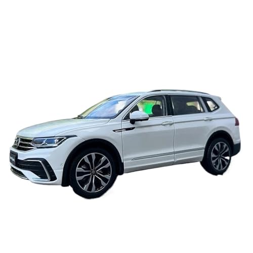 Druckgussfahrzeuge Motorfahrzeuge 1:18 for TIGUAN L 2022 SUV, Druckguss-Zinklegierungs-Automodell, Geeignet for Sammlung Und Ausstellung Fertiges Modellauto(White) von PIPJLCGE