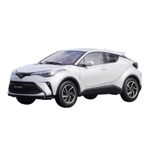 Druckgussfahrzeuge Motorfahrzeuge 1:18 for Toyota C-hr SUV 2022. Automodell Aus Zinklegierung Im Druckgussmaßstab, Geeignet for Sammeln Und Ausstellen Fertiges Modellauto(White) von PIPJLCGE