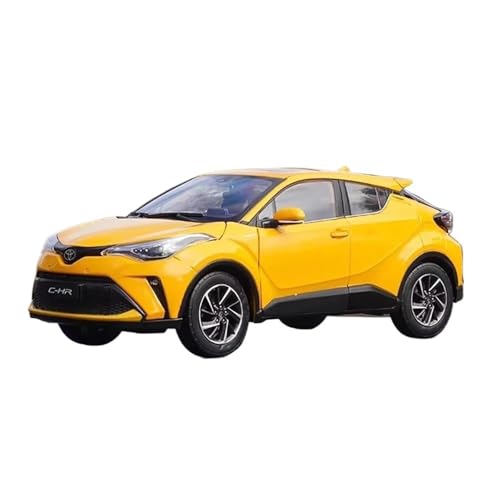 Druckgussfahrzeuge Motorfahrzeuge 1:18 for Toyota C-hr SUV 2022. Automodell Aus Zinklegierung Im Druckgussmaßstab, Geeignet for Sammeln Und Ausstellen Fertiges Modellauto(Yellow) von PIPJLCGE