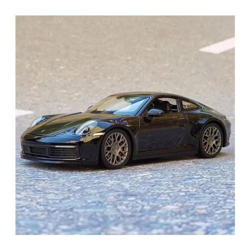 Druckgussfahrzeuge Motorfahrzeuge 1:24 Für Porsche 911 Carrera 4S Coupé Automodelle Fahrzeug Miniaturschnitzerei Fertiges Modellauto (Size : Black) von PIPJLCGE