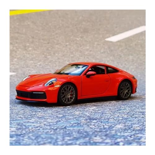 Druckgussfahrzeuge Motorfahrzeuge 1:24 Für Porsche 911 Carrera 4S Coupé Automodelle Fahrzeug Miniaturschnitzerei Fertiges Modellauto (Size : Red) von PIPJLCGE