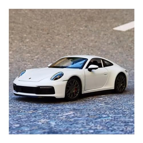 Druckgussfahrzeuge Motorfahrzeuge 1:24 Für Porsche 911 Carrera 4S Coupé Automodelle Fahrzeug Miniaturschnitzerei Fertiges Modellauto (Size : White) von PIPJLCGE