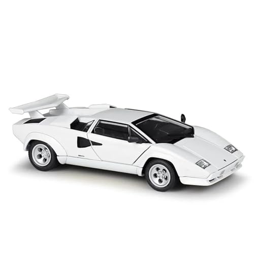 Druckgussfahrzeuge Motorfahrzeuge 1:24 Miniatur-Automodell Aus Druckgusslegierung, Geeignet for Die Sammlung for Lamborghini Countach LP5000S Fertiges Modellauto(White) von PIPJLCGE