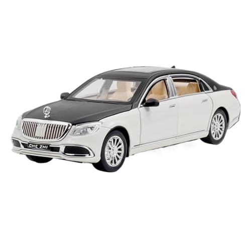 Druckgussfahrzeuge Motorfahrzeuge 1:24 Miniatur-Automodell Aus Druckgusslegierung, Geeignet for Die Sammlung for Mercedes-Benz Maybach GLS600 Fertiges Modellauto(White) von PIPJLCGE