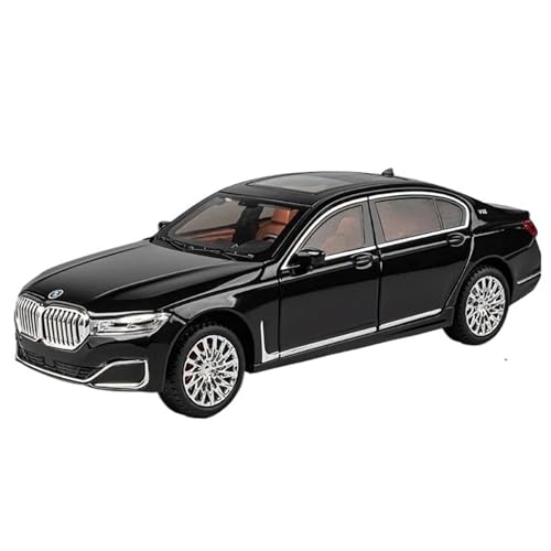 Druckgussfahrzeuge Motorfahrzeuge 1:24 Miniatur-Automodell Aus Druckgusslegierung, Geeignet for Sammlung Und Ausstellung for BMW 760Li Fertiges Modellauto(Black) von PIPJLCGE