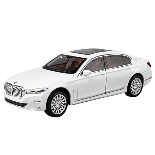 Druckgussfahrzeuge Motorfahrzeuge 1:24 Miniatur-Automodell Aus Druckgusslegierung, Geeignet for Sammlung Und Ausstellung for BMW 760Li Fertiges Modellauto(White) von PIPJLCGE