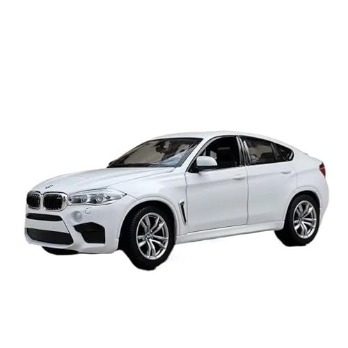 Druckgussfahrzeuge Motorfahrzeuge 1:24 Miniatur-Automodell Aus Druckgusslegierung, Geeignet for Sammlung Und Ausstellung for BMW X6M X6 SUV Fertiges Modellauto(White) von PIPJLCGE