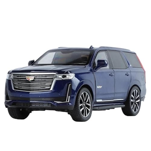 Druckgussfahrzeuge Motorfahrzeuge 1:24 Miniatur-Automodell Aus Druckgusslegierung, Geeignet for Sammlung Und Ausstellung for Cadillac Escalade SUV Fertiges Modellauto(Blue) von PIPJLCGE