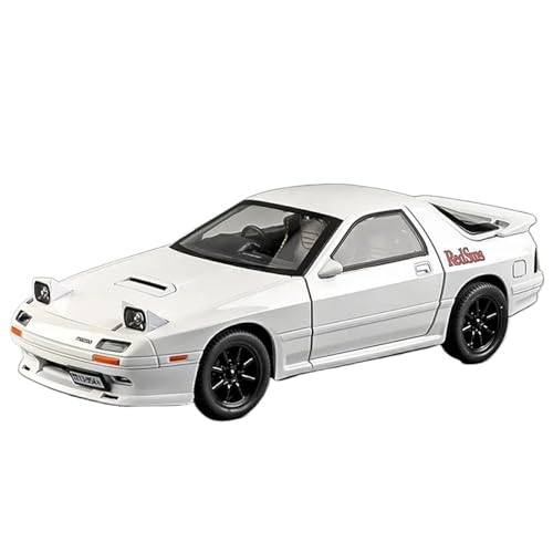 Druckgussfahrzeuge Motorfahrzeuge 1:24 Miniatur-Automodell Aus Druckgusslegierung, Geeignet for Sammlung Und Ausstellung for Mazda RX7 RX-7 Fertiges Modellauto(White) von PIPJLCGE