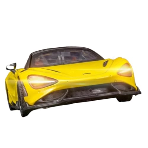 Druckgussfahrzeuge Motorfahrzeuge 1:24 Miniatur-Automodell Aus Druckgusslegierung, Geeignet for Sammlung Und Ausstellung for McLaren 765LT Fertiges Modellauto(Yellow) von PIPJLCGE