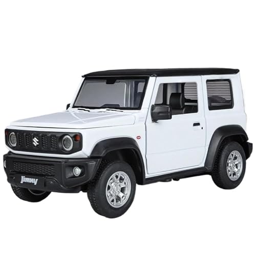 Druckgussfahrzeuge Motorfahrzeuge 1:24 Miniatur-Automodell Aus Druckgusslegierung, Geeignet for Sammlung Und Ausstellung for Suzuki Jimny SUV Fertiges Modellauto(White) von PIPJLCGE