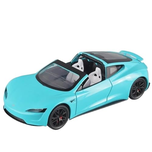 Druckgussfahrzeuge Motorfahrzeuge 1:24 Miniatur-Automodell Aus Druckgusslegierung, Geeignet for Sammlung Und Ausstellung for Tesla Roadster Fertiges Modellauto(Blue) von PIPJLCGE