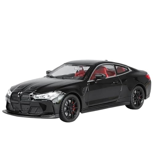 Druckgussfahrzeuge Motorfahrzeuge 1:24 Simulationsautomodell Aus Zinkdruckguss, Geeignet for Die Sammlungsausstellung des BMW M4 Sportwagens Fertiges Modellauto(Black) von PIPJLCGE