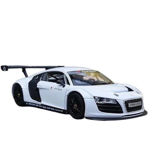 Druckgussfahrzeuge Motorfahrzeuge 1:24 Simulationsautomodell Aus Zinkdruckguss, Geeignet for Sammlung Und Ausstellung for Audi R8 Fertiges Modellauto(White) von PIPJLCGE