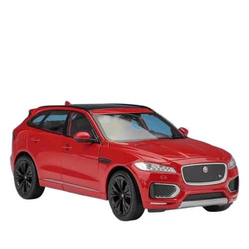 Druckgussfahrzeuge Motorfahrzeuge 1:24 Simulationsautomodell Aus Zinkdruckguss, Geeignet for Sammlung Und Ausstellung for Jaguar F-Pace SUV Fertiges Modellauto(Red) von PIPJLCGE