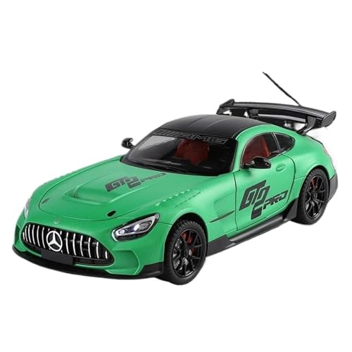 Druckgussfahrzeuge Motorfahrzeuge 1:24 Simulationsautomodell Aus Zinkdruckguss, Geeignet for Sammlung Und Ausstellung for Mercedes-Benz AMG GT Fertiges Modellauto(Green) von PIPJLCGE