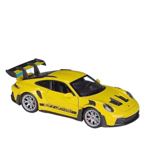 Druckgussfahrzeuge Motorfahrzeuge 1:24 Simulationsautomodell Aus Zinkdruckguss, Geeignet for Sammlung Und Ausstellung for Porsche 911 GT3 RS Fertiges Modellauto(Yellow) von PIPJLCGE