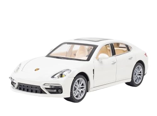 Druckgussfahrzeuge Motorfahrzeuge 1:24 Simulationsautomodell Aus Zinkdruckguss, Geeignet for Sammlung Und Ausstellung for Porsche Panamera Fertiges Modellauto(White) von PIPJLCGE