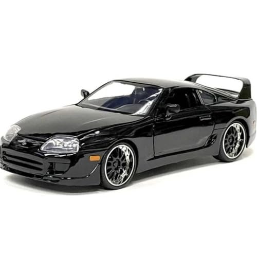 Druckgussfahrzeuge Motorfahrzeuge 1:24 Simulationsautomodell Aus Zinkdruckgusslegierung, Geeignet Zum Sammeln Für Toyota Supra 1995 Fertiges Modellauto(Black) von PIPJLCGE