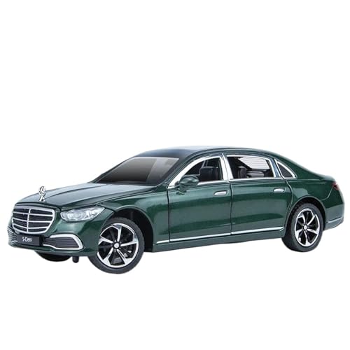 Druckgussfahrzeuge Motorfahrzeuge 1:24 Simulationsmaßstabsgetreues Automodell Aus Zinkdruckguss, Geeignet for Die Sammlung for Mercedes-Benz S400L Fertiges Modellauto(Green) von PIPJLCGE