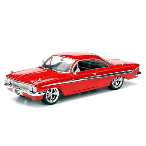 Druckgussfahrzeuge Motorfahrzeuge 1:24 for 1961 Chevrolet Impala Miniatur-Automodell Aus Druckguss-Legierung, Geeignet for Sammlung, Ausstellung, Geschenk Fertiges Modellauto von PIPJLCGE