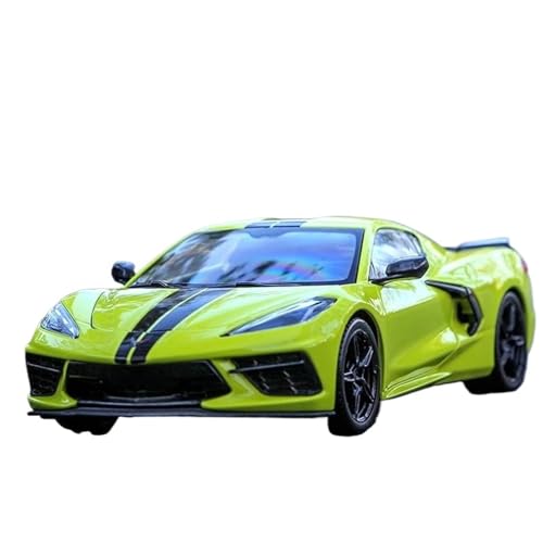 Druckgussfahrzeuge Motorfahrzeuge 1:24 for 2020 Corvette Stingray Coupe, Automodell Aus Druckguss-Zinklegierung, Geeignet for Die Sammlung Fertiges Modellauto(Green) von PIPJLCGE