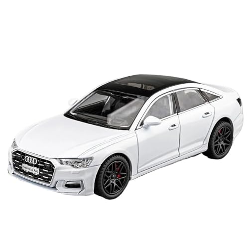 Druckgussfahrzeuge Motorfahrzeuge 1:24 for Audi A6 Miniatur-Automodell Aus Druckgusslegierung, Geeignet for Sammlung, Ausstellung, Geschenk Fertiges Modellauto(White) von PIPJLCGE