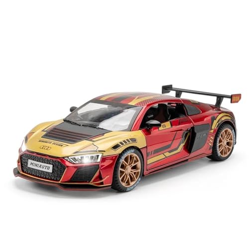 Druckgussfahrzeuge Motorfahrzeuge 1:24 for Audi R8 Track Edition Sportwagen Maßstabsgetreues Automodell Aus Zinkdruckguss, Geeignet for Die Sammlung Fertiges Modellauto(B) von PIPJLCGE