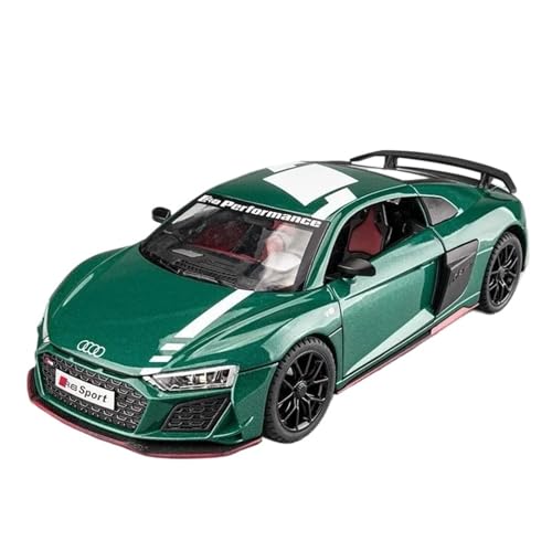 Druckgussfahrzeuge Motorfahrzeuge 1:24 for Audi R8 V10 Sport Automodell Aus Zinklegierung Im Druckgussmaßstab, Geeignet for Sammlung Und Ausstellung Fertiges Modellauto(Green) von PIPJLCGE