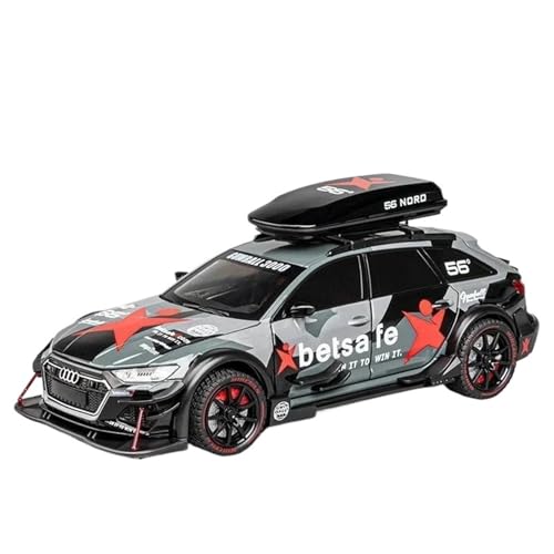 Druckgussfahrzeuge Motorfahrzeuge 1:24 for Audi RS6 DTM Maßstabsgetreues Automodell Aus Zinkdruckguss, Geeignet for Sammeln Und Ausstellen Fertiges Modellauto(Black) von PIPJLCGE